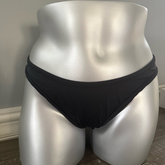 Victorias Secret Swim Bottom Bikini XL Size 16 Black Golden Hour Classic - Picture 3 of 6